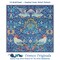 William Morris 4 Birds in Blues Counted Cross Stitch Chart Pattern
